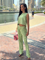 Ensemble paloma vert clair